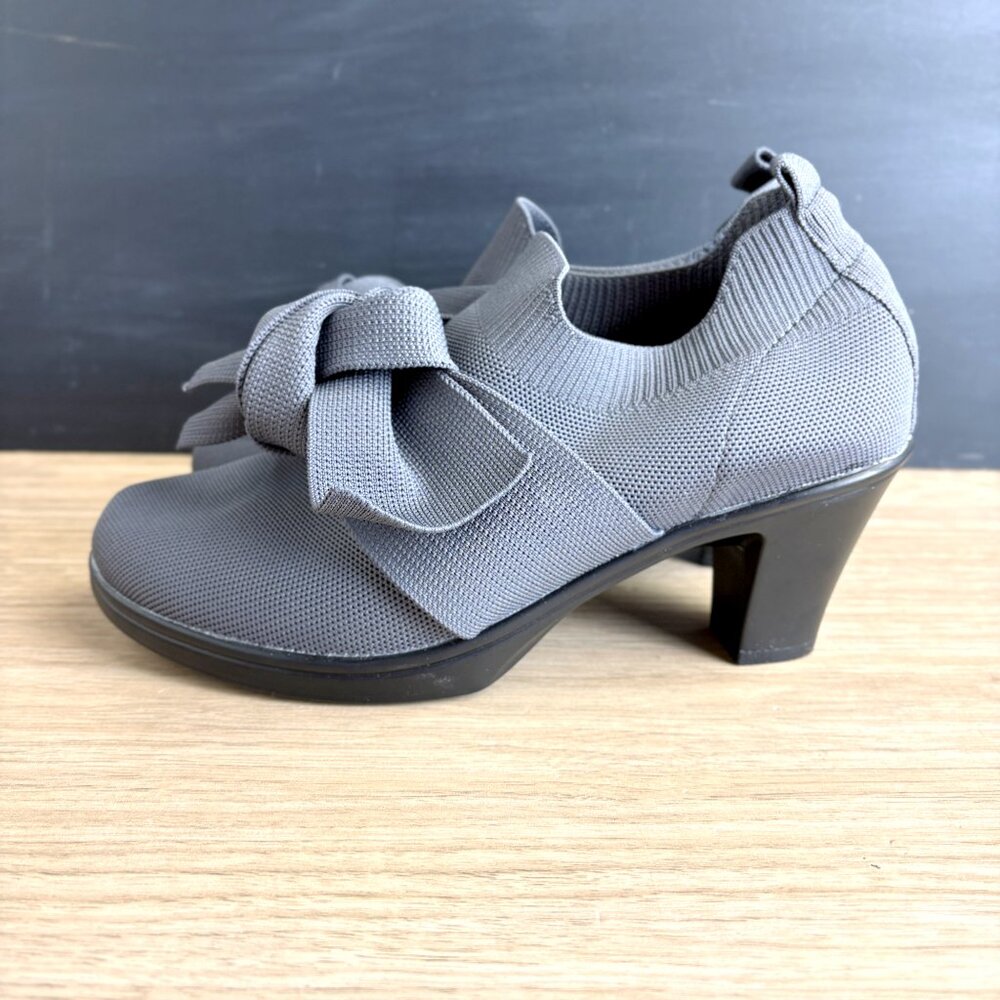 Bernie Mev Chesca gunmetal gray slip on heel - size 40